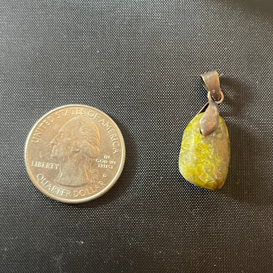 Green Apple Opal Small Jewel Pendant Necklace